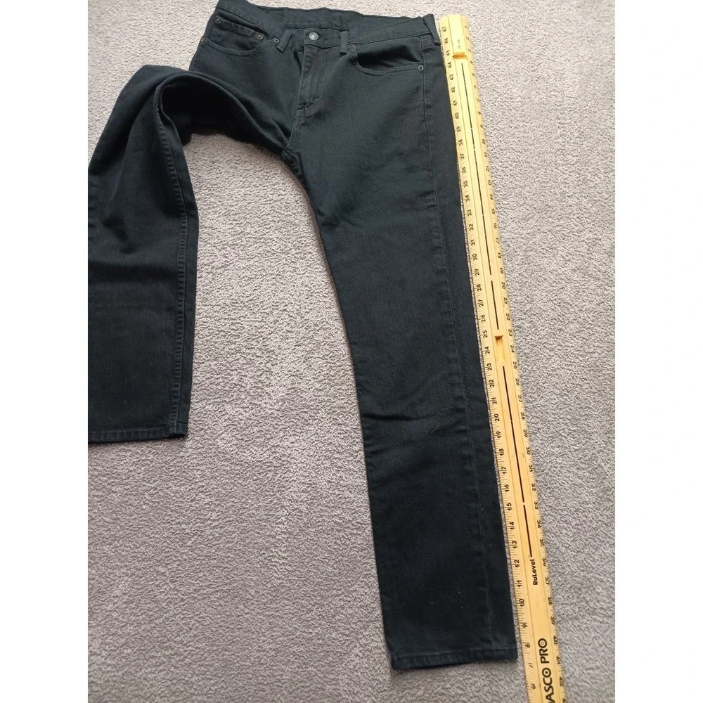 Levi's 511 Slim Fit Men's W32 L32 Black Stretch Denim‎ Jeans Mid Rise